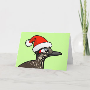 Leuke Roadrunner de Kerstman Feestdagen Kaart