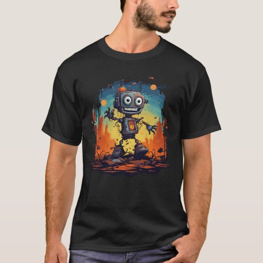 Leuke Robot Mechanische Storing T-shirt (Voorkant)