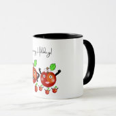 Leuke rode appels familie mok (Voorkant rechts)