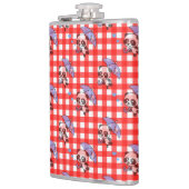 Leuke rode Gingham Check Heupfles (Links)