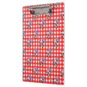 Leuke rode Gingham Check Klembord (Links)