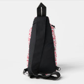 Leuke rode harten monogram sling bag (Achterkant)
