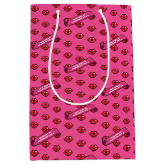 Leuke rode lippen met liefde op Valentijnsdag-patr Medium Cadeauzakje
