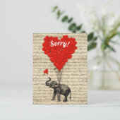 Leuke romantische sorry briefkaart (Staand voorkant)