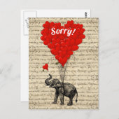 Leuke romantische sorry briefkaart (Voorkant / Achterkant)