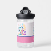 Leuke rommelige robot schilderij leuke spatten waterfles (Voorkant)