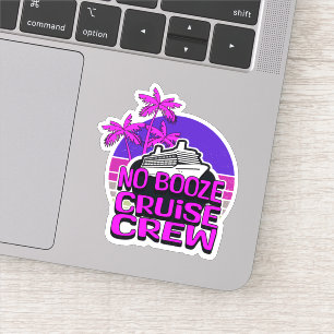Leuke Roze ALCOHOL VRĲE VAART CREW Groepsreis Sticker