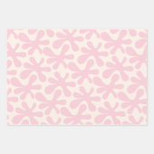 Leuke Roze Amoeba Dans Abstract Modern Pattern Inpakpapier Vel (Voorkant)