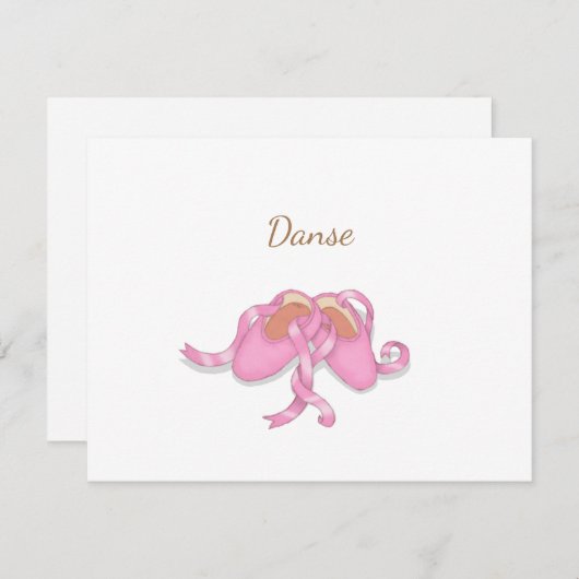Leuke roze balletslippers aangepaste danser notiti (Voorkant / Achterkant)