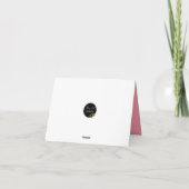 Leuke Roze Bloemen Kaart (Achterkant)