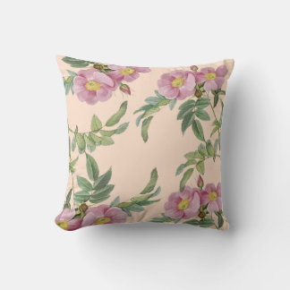 Leuke roze bloemen modern kussen