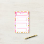 Leuke Roze Nieuwjaarsvoornemens Doel Tracker Telli Post-it® Notes (Op bureau)