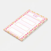 Leuke Roze Nieuwjaarsvoornemens Doel Tracker Telli Post-it® Notes (Schuin)