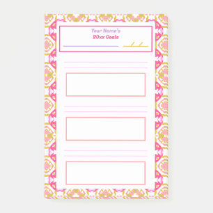 Leuke Roze Nieuwjaarsvoornemens Doel Tracker Telli Post-it® Notes
