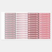 Leuke roze pastel gradiënt gekleurde codenaam labels (Vel)