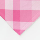 Leuke Roze Plaid Patroon Kleine Fleece Deken (Hoek)