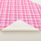 Leuke Roze Plaid Patroon Medium Sherpa Deken (3/4)