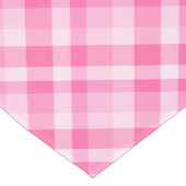 Leuke Roze Plaid Patroon Medium Tafelloper (Hoek)