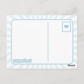 Leuke Roze Robot in Vermomming Briefkaart (Achterkant)