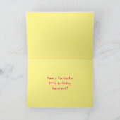 Leuke roze strepen, harten, regenboog # 77e verjaa kaart (Binnen)