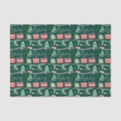 Leuke Roze  Trein Kerstboom Levering Tissuepapier (Voorkant)