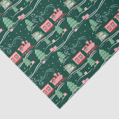 Leuke Roze  Trein Kerstboom Levering Tissuepapier (Detail)