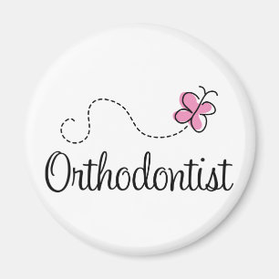 Leuke roze vlinder orthodontist magneet