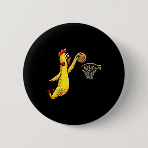 Leuke Rubber Kip Spelen Bysketbyll Speler Sport Ronde Button 5,7 Cm