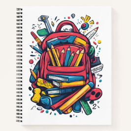 Leuke Rugzak Schoolbenodigdheden Schrijfblok Notitieboek