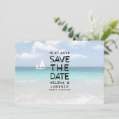 Leuke rustieke foto save the date (Staand voorkant)