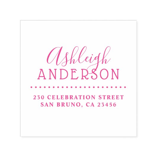 Leuke rustieke typografie Aangepaste naam Retourad Zelfinktende Stempel (Design)