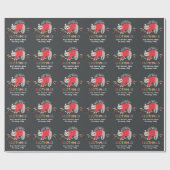 leuke saai kleurige kerst cadeaupapier (Vlak)