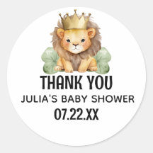 Leuke Safari King Lion Baby shower Dank u