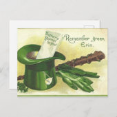 Leuke Saint Patrick's Day Holiday briefkaart (Voorkant / Achterkant)