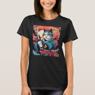 Leuke Samurai Kat Japans Tattoo  Kabuki T-shirt