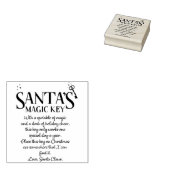 Leuke Santa's Magic Key Rubberstempel (Gestempeld)