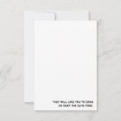 Leuke save the date aangepaste foto kaart (Achterkant)