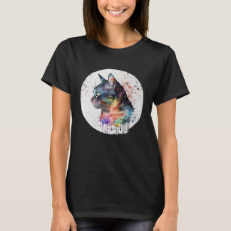 Leuke schattige unieke originele kunst waterverf c t-shirt
