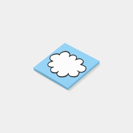 Leuke Schattigee cloud illustratie Post-it® Notes (Schuin)