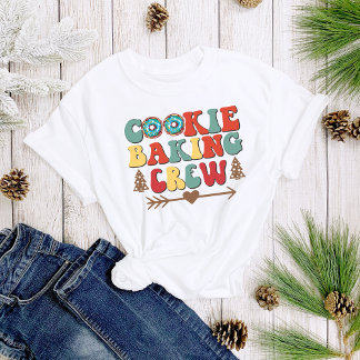 Leuke Schattigee Cookie Baking Crew Christmas Wome T-shirt