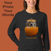 Leuke Schattigee Gepersonaliseerde Halloween Pumpk T-shirt