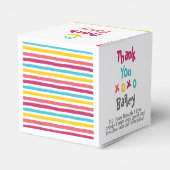 Leuke Schattigee Kleurrijke Gestreepte Snoepjes Ta Bedankdoosjes (Achterkant)