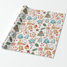 Leuke Schattigee Waterverf Kerstkoekjes Papier