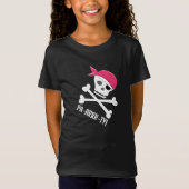 Leuke schedel Crossbones Pirate Thema Pa-arrrty! T-shirt (Voorkant)