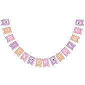 Leuke schedels Pastel Halloween Trick or treat Vlaggetjes (Alle)