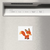 Leuke scherpe Cartoon Fox Magnet Magneet (Insitu (Vaatwasser))