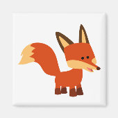 Leuke scherpe Cartoon Fox Magnet Magneet (Voorkant)