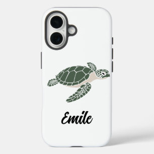 leuke schildpad telefoonhoesje iPhone 16 hoesje
