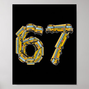 Leuke schoolbus 67 Leraren Waardering 67 Meme Bus Poster
