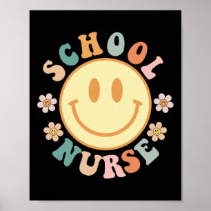 Leuke schoolverpleegster grafische T-shirts topjes Poster